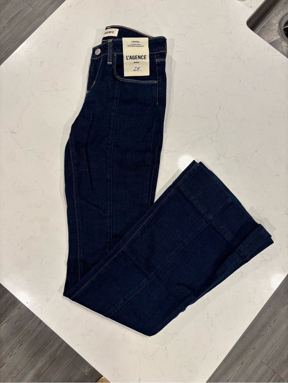 L'AGENCE Lenora Low-Rise Flare Jeans NWT